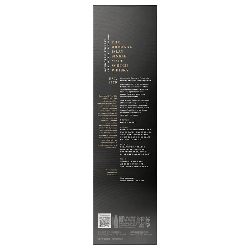 Bowmore 15 Year Old Sherry Oak Cask Box Bag
