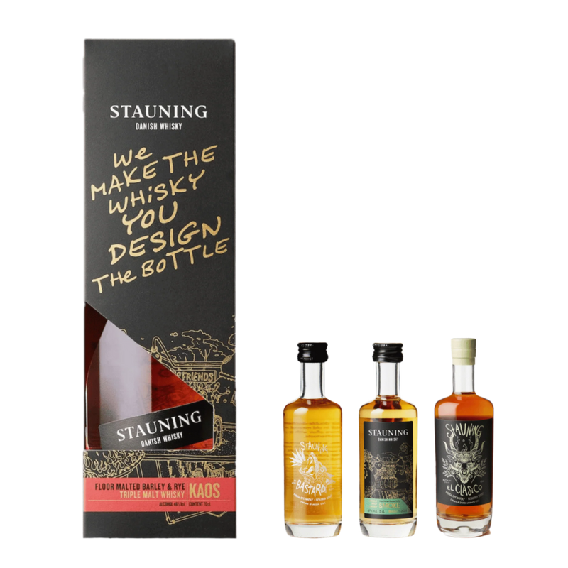Stauning KAOS Design Edition &amp; Tasting Set – Ein einzigartiges Whisky-Erlebnis